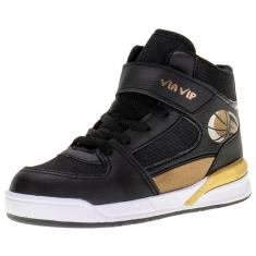 Tênis Infantil Cano Alto Via Vip - Vv4007-Masculino