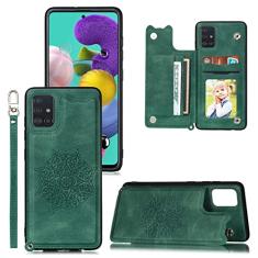 Capa de couro flip para Samsung Galaxy S21 Plus S20 FE Note 20 Ultra S10 Lite A21S A31 A41 A51 A71 A12 A32 A52 A72 Capa para cartão, verde, para Samsung A13 5G