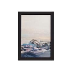 Quadro Abstrato para Sala Montanhas Moldura Preta 22x32cm