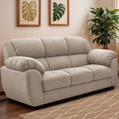 Sofá 3 Lugares Cama inBox Paris com 202cm de Largura e Revestido em Bouclé