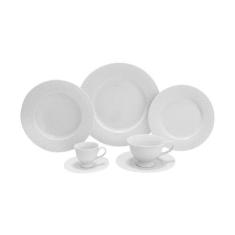 Aparelho de Jantar, Chá e Café Eclat Branco 42 Peças -Home Style