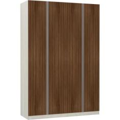 Guarda Roupa Solteiro 4 Portas 3 Gavetas Internas Prime Plus 159 cm Lu