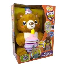 Pelúcia Parabéns Talking Pets som Luz e Som Urso - Toyng, Poliester e 