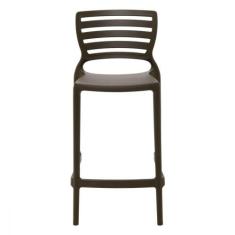 Banqueta Marrom Em Polipropileno e Fibra De Vidro Tramontina