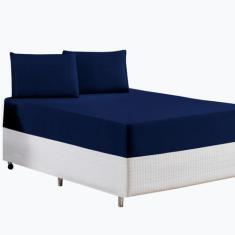 Jogo de Lençol Casal Padrão 3 Peças  Malha 100% Algodão - MALUCASIM EN