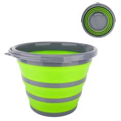 Balde Retrátil Dobrável 10 Litros Verde