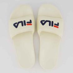 Chinelo Fila Drifter Basic Off White e Marinho, 40