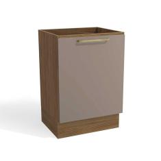 Balcão De Cozinha Botanic M629 1 Porta 60cm Nogueira/fendi Fosco - Kappesberg