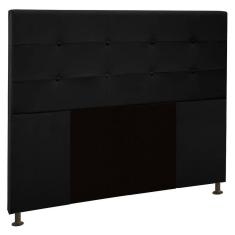 Cabeceira Cama Box Casal King 193cm D10 Safira Corano Preto - Mpozenato
