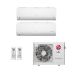 Ar-Condicionado Multi Split Inverter LG 24.000 (1x Evap HW 12.000 + 1x Evap HW 18.000) Quente/Frio 220V
