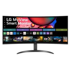 Monitor LG MyView Smart 34SR60QC-B Tela curva WQuadHD