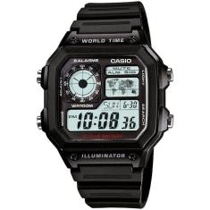 Relógio Casio Masculino Preto Digital AE-1200WH-1AVDF