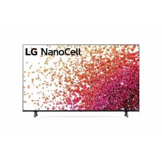 Smart TV 50" LG 4K NanoCell 50NANO75 3x HDMI 2.0, Inteligência Artificial ThinQAI, Smart Magic, Google Alexa