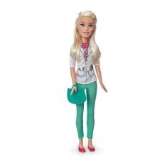 Boneca Barbie Veterinária 65cm Com Acessórios Mattel - Pupee