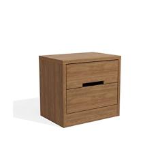 Mesa de Cabeceira Kappesberg S822 2 Gavetas Nogueira SE