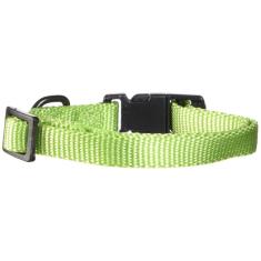 Coleira para cães Hamilton ajustável de nylon limão 7-12 polegadas