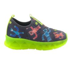 Tênis Infantil Menino Novopé 30001278 Led Fantasy Pipe Robozinho