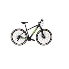 Bicicleta Aro 29 Ksw Xlt Alumínio 27v Freio Disco Mecânico Garfo Suspensão Pneu Faixa - Preto/verde Tam.19
