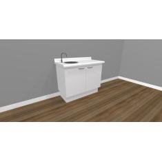 Balcão Com Pia Para Clínicas e Consultórios - Deki Móveis Clínicos