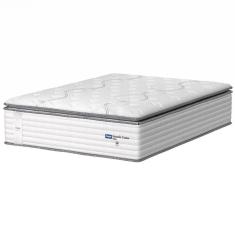 Colchão Casal Molas Guarda Costas Max Com Pillow 138x188x40cm Branco/cinza Probel Cinza/bran