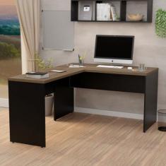 Mesa De Canto Em L Para Escritório 1.20x1.50 Tampo 30mm - NetMobil, No