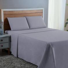 Kit Lençol Super King 300 Fios Algodão 4 Peças Jogo Forro de Cama Box 