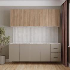 Cozinha Modulada 4 Peças sem Tampo sem Rodapé 2 Aéreos e 2 Balcões Ipa