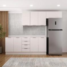Cozinha Modulada 4 Peças sem Tampo com Rodapé 2 Aéreos e 2 Balcões Ipa