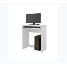 Mesa Para Computador Pratica Branco - Ej Moveis - Ej Móveis