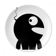 Prato alienígena monstro alienígena decorativo de porcelana salver talheres, prato de jantar