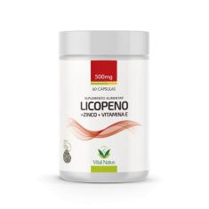 Licopeno + Zinco + Vitamina E - 500Mg - 60 Capsulas - Vital Natus