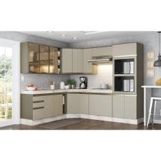 Cozinha Modulada Conect com 11 Peças Duna/Cristal - Henn