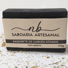 Sabonete Vegano Carvão Ativado Esfoliação Suave Revitalizador da Pele