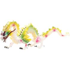 Estatueta de dragão estatueta de dragão mágico de plástico realista estatueta de dragão voador para coleção de adereços educacionais em miniatura está