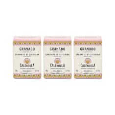 Sabonete Granado 90G Glicerina Calendula-Kit C/3Un