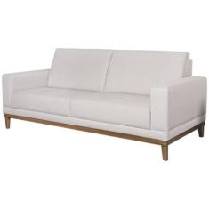 Sofa 2 Lugares 145 cm Crons Linho Bege Vazzano - Dmonegatto, Bege