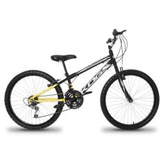 Bicicleta Infantil Aro 24 KOG Masculina 18 Marcha, Amarelo degrade, Br