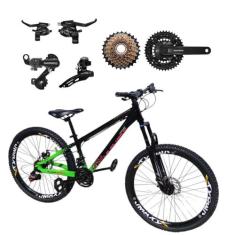 Bicicleta Vikingx Tuff 44 Aro 26 Cambio Shimano Traseiro Dianteiro / T