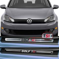 Soleira Resinada Premium Volkswagen Golf Tsi 2014 15 16 17 18 8 Peças 