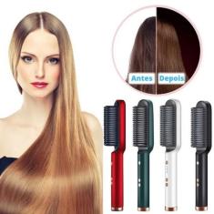 Escova Alisadora Cabelo Sleek Anion Hair 3 Em 1 Alisa Seca E - Hair St