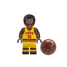 Boneco Jogador Basquete Nba Lakers Bulls Warriors Blocos De Montar