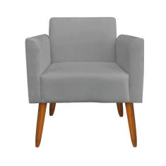 01 Namoradeira E 01 Poltrona Marisa Suede Grafite