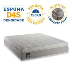 Colchão de Espuma D45 Pillow Top Strong Queen 158 cm - Lucas Colchões,