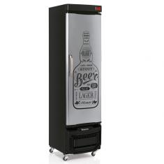 Refrigerador Vertical Cervejeira 220v Frost Free Gelopar Preto