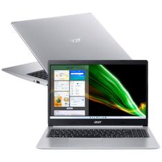 Notebook Acer Core i5- 10210U 8GB 512GB SSD Tela Full HD 15.6” Windows 11 Aspire 5 A515-54-58Z4