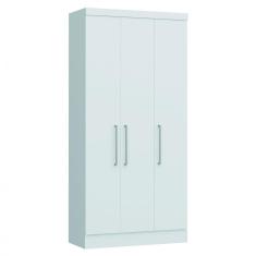 Guarda Roupa Modulado 3 Portas 2 Gavetas Infinity Móveis Castro Branco