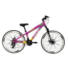 Bicicleta Aro 26 Vikingx Tuff  21v Alumínio Câmbio Shimano Freio a Disco Aros Vmaxx Branco-Unissex