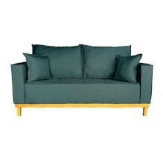 Sofá Beny 1.80 Base De Madeira Linho