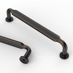 Asidrama Pacote com 10 puxadores de armário de cozinha de bronze polido a óleo de 128 mm, puxadores de armário de cozinha para puxadores de gaveta de armário