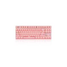 Teclado Mecânico Gamer Motospeed Gk82 Rosa Switch Vermelho